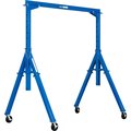 Global Industrial Adjustable Height Steel Gantry Crane, 9'10W x 7'6-12'H, 6000 Lb. Capacity 320874